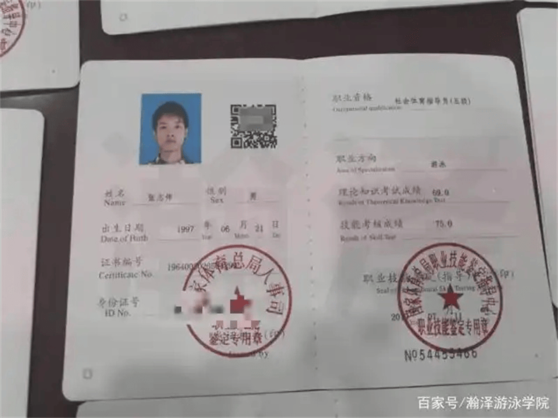 健身教练证书